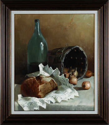 Бугрин Клим. Натюрморт с бутылкой 